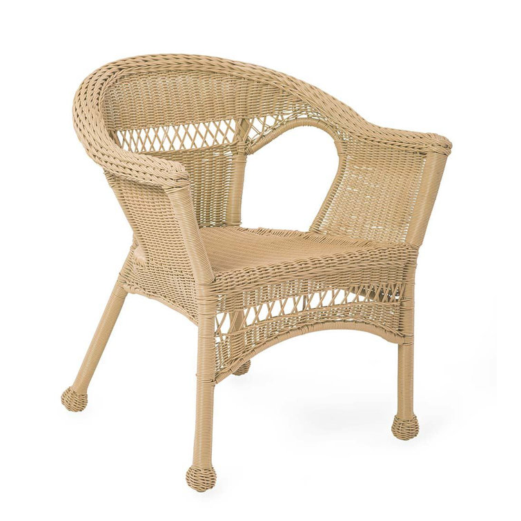 Plow & Hearth Easy Care Resin Wicker Chair & Reviews Wayfair